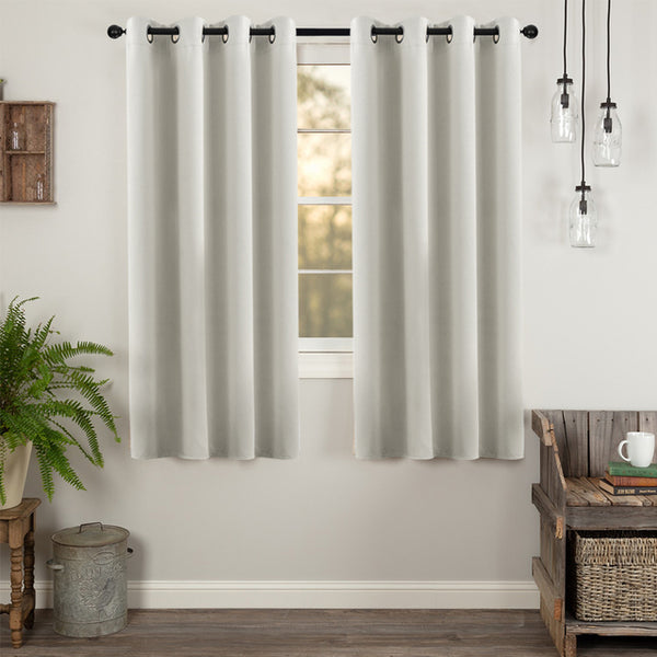 1Panel Blackout Short Curtains for Living Room Bedroom Curtains for Kitchen Solid Curtains for the Room Window Treatments Drapes