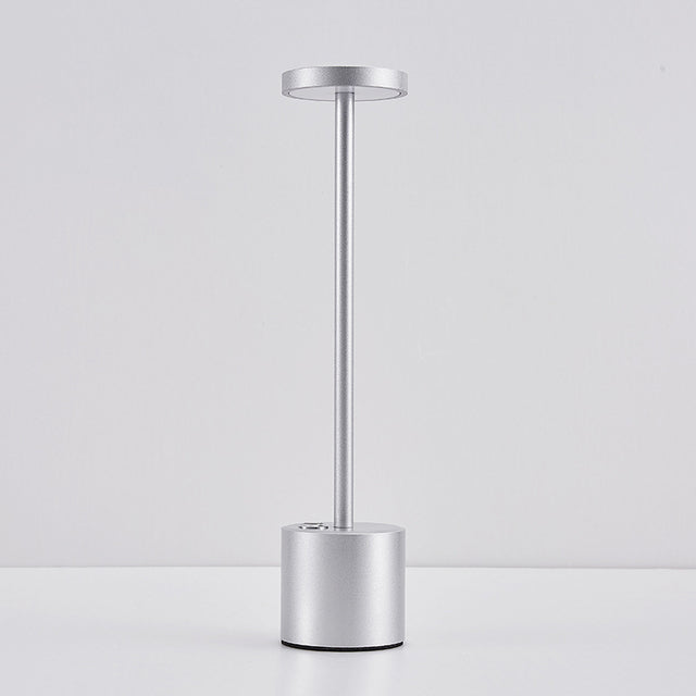 LED Aluminum Alloy Waterproof Rechargeable Desk Lamp Touch Dimming Metal Table Lamps For Bar Living Room Reading Camping Light