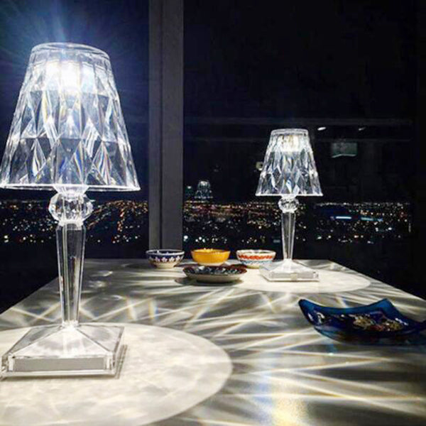 LED Diamond Night Light Table Lamps Touch Led Desk Lamp For Bedroom Bar Restaurant Decor LED Crystal Gift Night Lamp