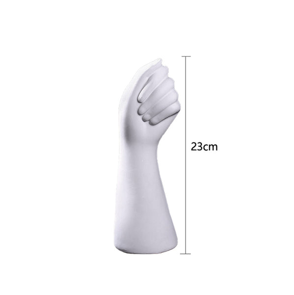 Modern Art Vases White Ceramic Hand Vase For Hydroponic Flower Arrangement Desktop Decoration Home Decor Ornament