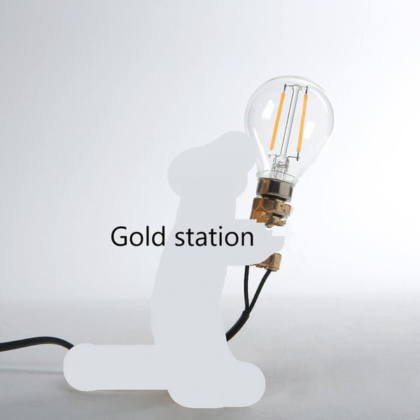 Modern Resin Animal Rat Night Lights Nordic Small Mini Mouse Cute LED Table Lamps Home Decor Desk Lamp Bedside Lighting Fixtures